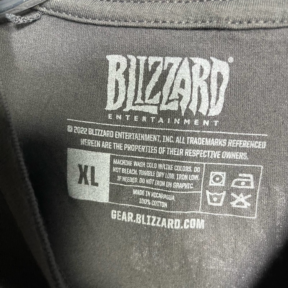 Diablo Blizzard Entertainment Gamer Jinx Designed T Shirt Size XL Gray - Picture 4 of 5